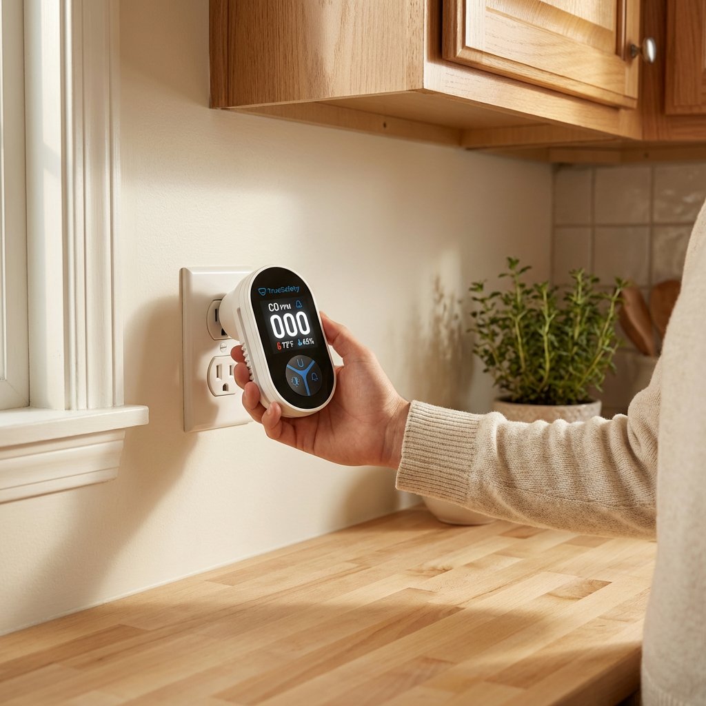 Plugging TrueDetect into a kitchen outlet