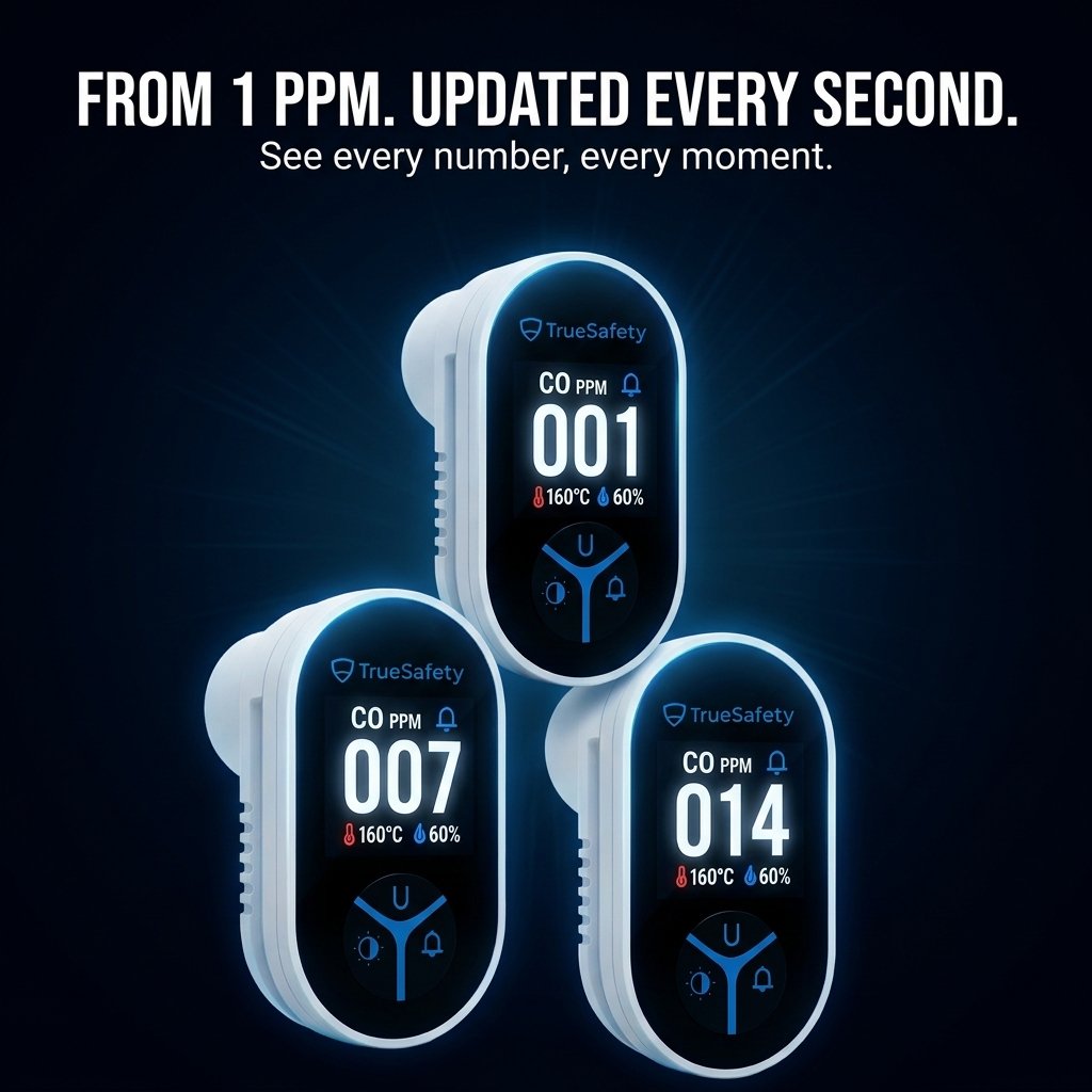 From 1 PPM, updated every second